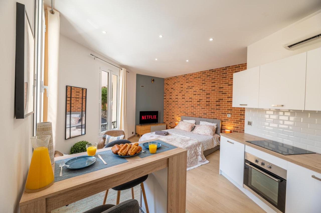 Grand Studio Climatise Tres Proche Monaco 博索莱伊 外观 照片